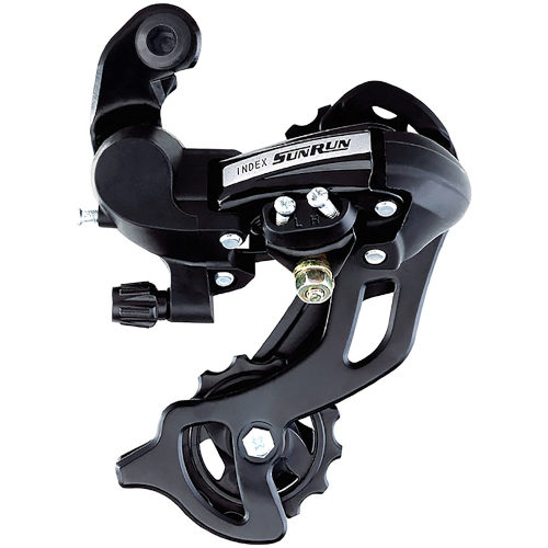 Câmbio Traseiro 8v S/Gancheira Cage Médio Index Preto Sunrun