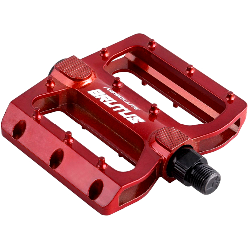Pedal Plataforma De Alumínio Inglês Brutus Flat Vermelho Absolute