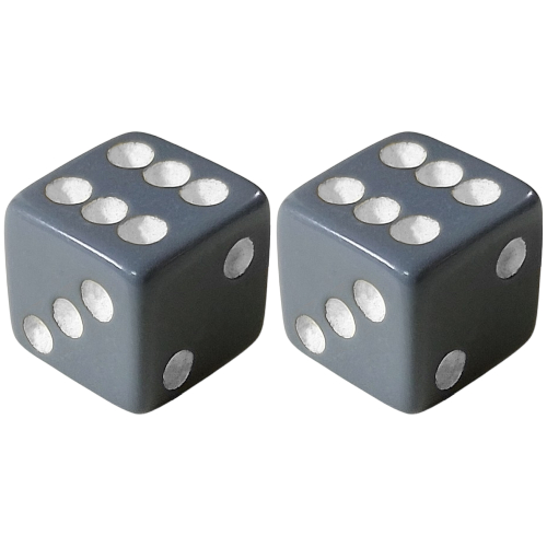 Tampa De Válvula Customizada Dado Cinza Speed Caps