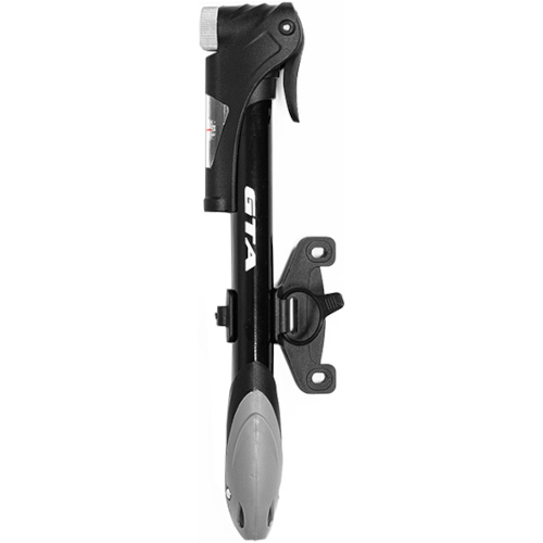 Bomba MTB Mini C/Manômetro 80psi Alumínio Preta GTA