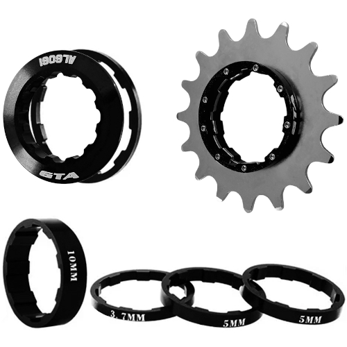 Kit Single Speed 16D Conversor Padrão HG Preto GTA