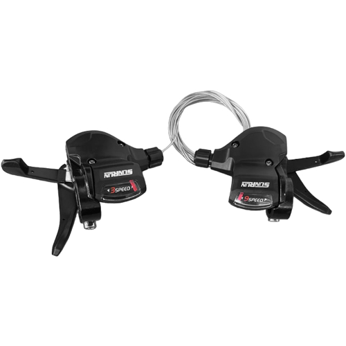 Alavanca De Câmbio Rapid fire S/Maçaneta 27v Preta Sunrun