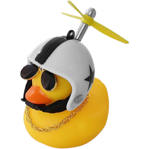 Buzina Pato Com Capacete Branco GTA