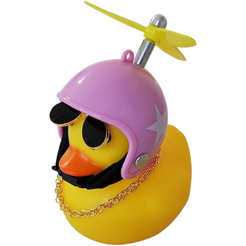 Buzina Pato Com Capacete Rosa GTA