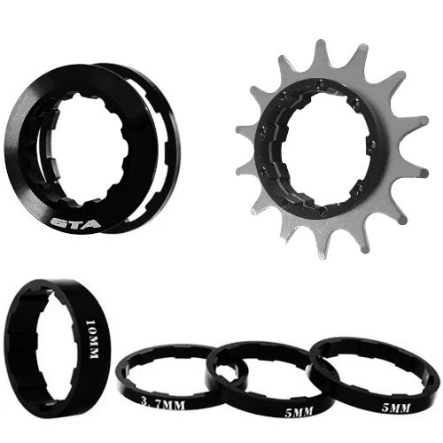 Kit Single Speed 14D Conversor Padrão HG Preto GTA