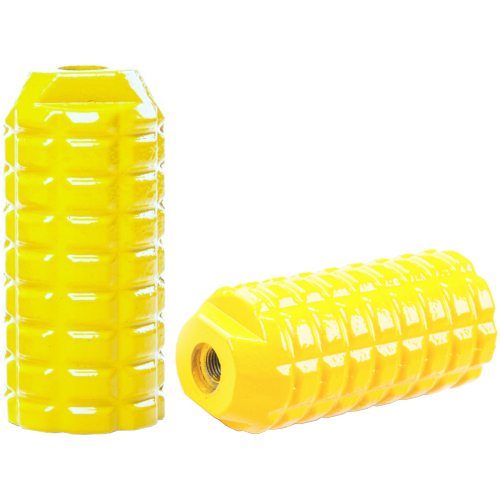 Pedaleira Trolhão 40x89mm Alumínio Amarela Unicicli