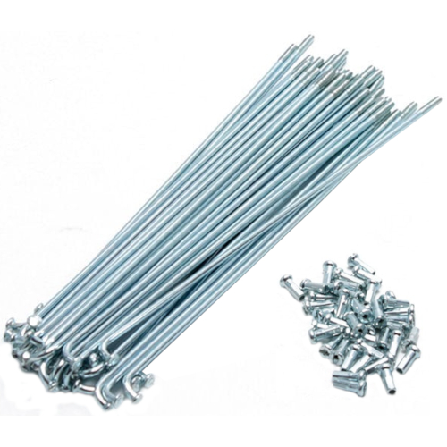 Raio Fino 2.0 x 188mm Com Niples Zincado Paco - 36 Unidades