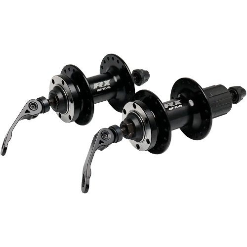 Cubo Alumínio 36 furos Cassete 8-12V F. Disco Esferado RX Preto GTA - Par