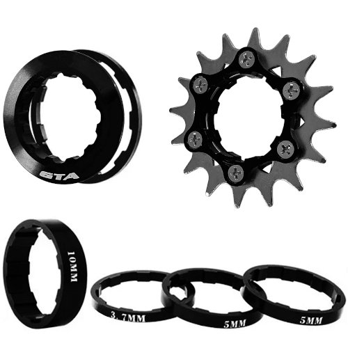Kit Single Speed 16D Conversor Padrão HG Preto GTA