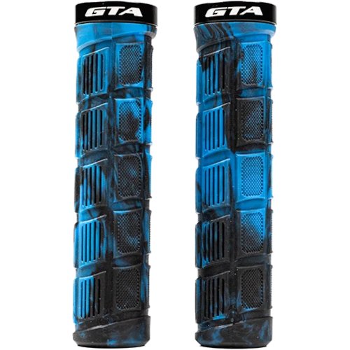 Manopla MTB 135mm Com Trava Azul C/Preto GTA