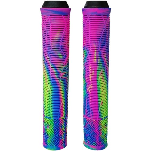 Manopla BMX 160mm Roxo C/Rosa/Azul E Verde GTA