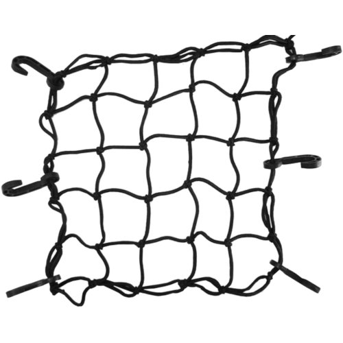 Rede De Elástico 35x35cm Ponta De Plástico Preto Magno