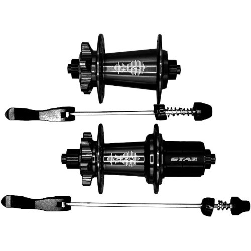 Cubo Alumínio 36 furos Cassete 8-12V F. Disco Rolamentado Preto GTA - Par