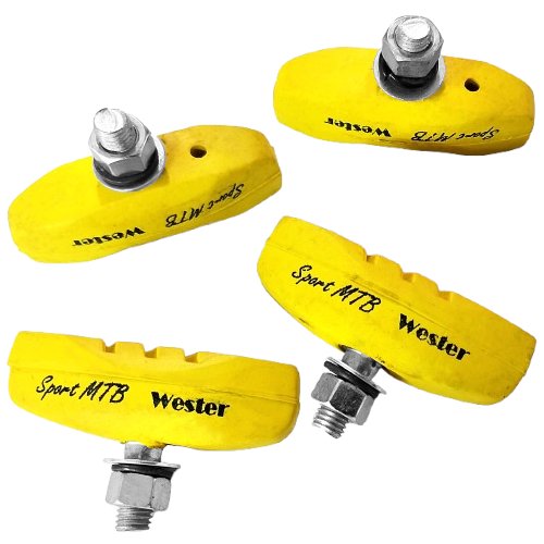 Sapata De Freio Rosca Side Pull Amarela Wester