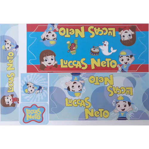 Cartela De Adesivos Infantil Luccas Neto