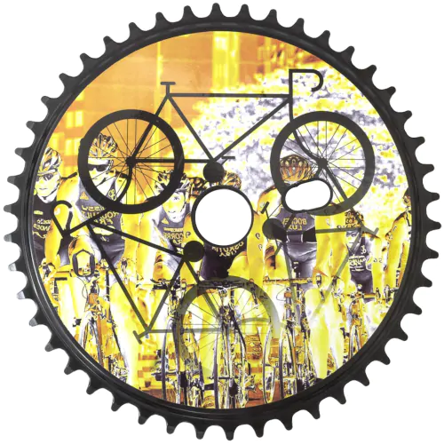 Roda Dentada 46 Dentes Fechada Aço Bicicleta Speed Logan
