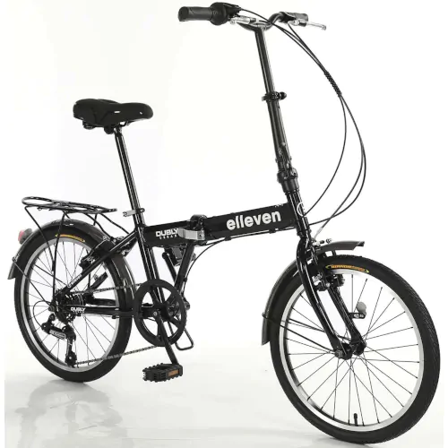 Bicicleta Aro 20 Dobrável Alumínio 6V Dubly Urban Preta Elleven 2