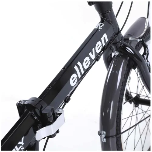 Bicicleta Aro 20 Dobrável Alumínio 6V Dubly Urban Preta Elleven 4