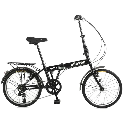 Bicicleta Aro 20 Dobrável Alumínio 6V Dubly Urban Preta Elleven 1