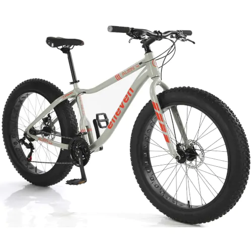 Bicicleta Aro 26 FAT Bike Alien 21V Cinza/Vermelho Elleven