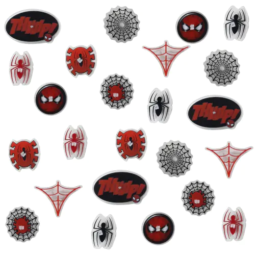 Enfeite de Raio Infantil Aranha Vermelho C/Preto Hualong - 24 Unidades 1 2663