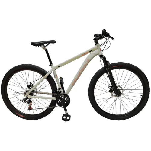 Bicicleta Aro 29 T17 Alumínio 21V Vector Branca C/Vermelho Veloforce