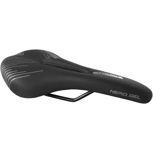 Selim MTB Vazado Nero Gel 268x146mm Preto C/Cinza Absolute