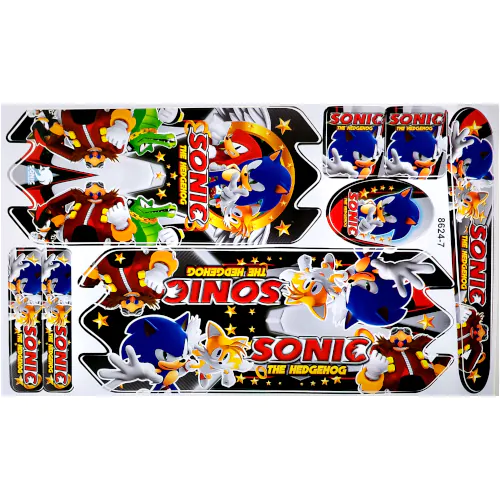 Cartela De Adesivos Infantil Sonic The Hedgehog