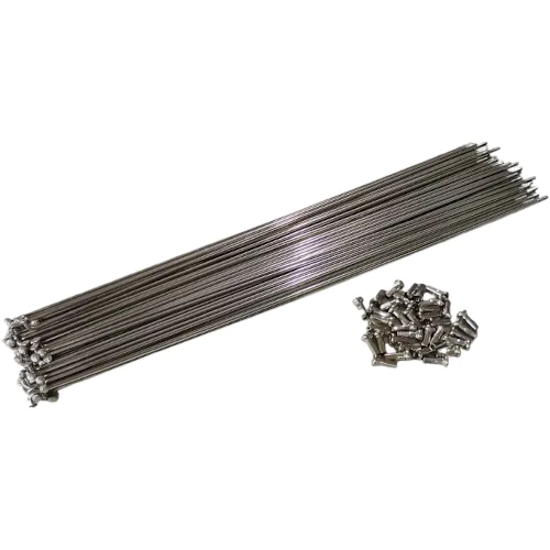 Raio Fino 2.0 x 285mm Inox C/Niples J - 36 Unidades