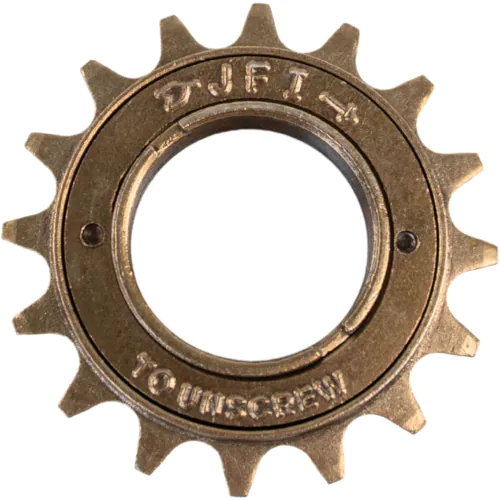Roda Livre 16 Dentes Aço Dourada JFI