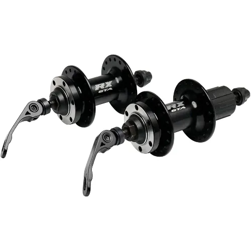 Cubo Alumínio 36 furos Cassete 8-12V F. Disco Esferado RX Preto GTA - Par