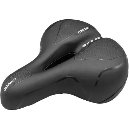Selim BC Vazado Comfort Gel Tech C/Sinalizador Preto GTA