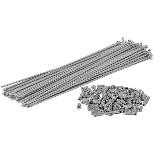 Raio Fino 2.0 x 255mm Inox Com Niples GTA - 36 Unidades